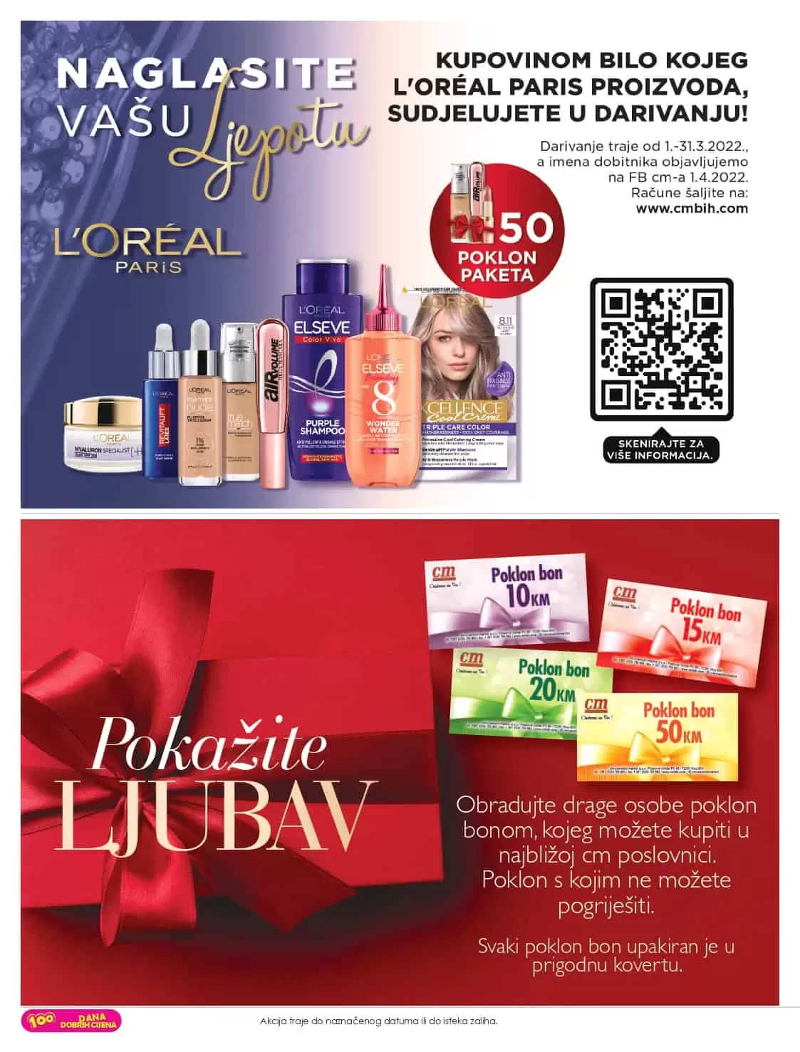 cm cosmetic market katalog nam donosi popuste do 51%. Iskoristite ovu neodoljivu ponudu i kupujte po sniženim/akcijskim cijenama! Osvoji Loreal poklon paket!