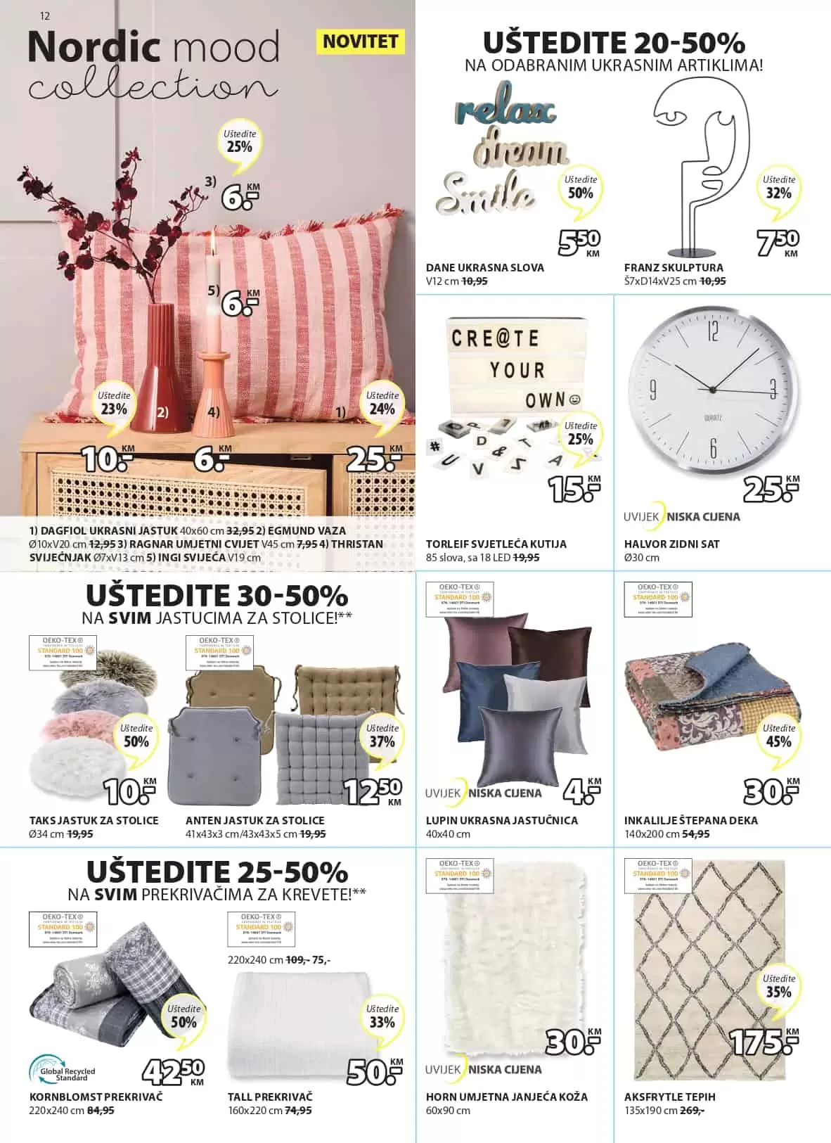 U novom Jysk akcijskom katalogu pronadjiite izvrsne ponude za vaš dom! Popusti dosežu i do 60%! Jysk Katalog 17-30.03.2022. godine!