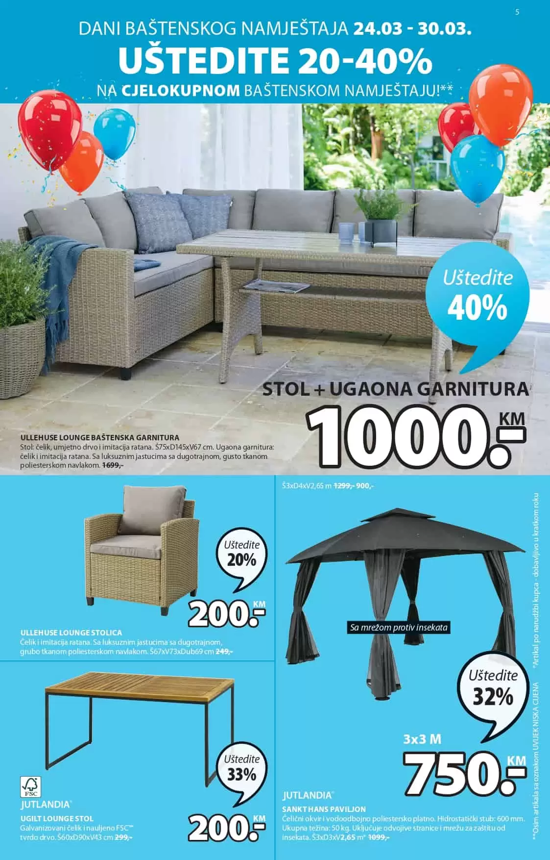 Jysk slavi 43 rodjendan i tom prilikom nas daruje sa nevjerovatnih 65% popusta! Iskoristite ovu neodoljivu ponudu i kupujte po sniženim cijenama! U nastavku pogledajte JYSK katalog 24.03-06.04.2022. godine!