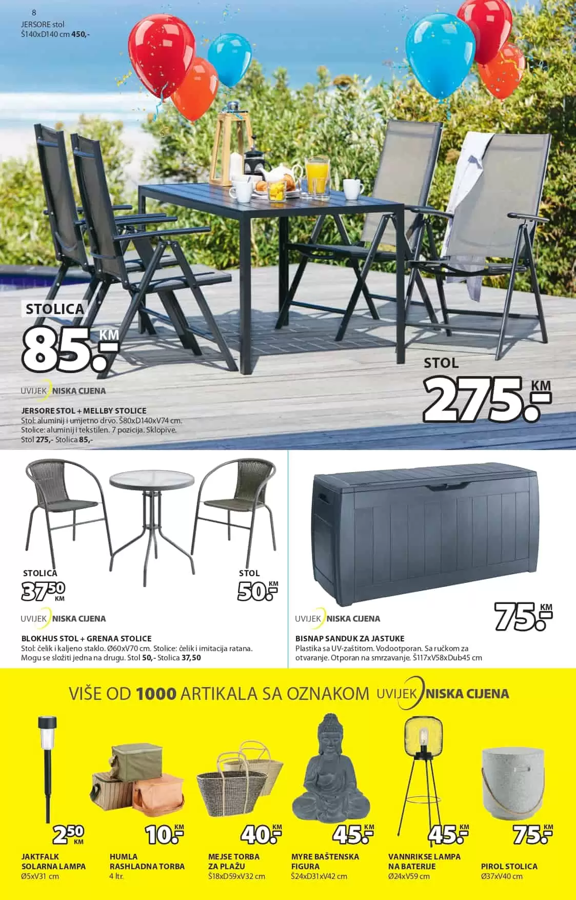 Jysk slavi 43 rodjendan i tom prilikom nas daruje sa nevjerovatnih 65% popusta! Iskoristite ovu neodoljivu ponudu i kupujte po sniženim cijenama! U nastavku pogledajte JYSK katalog 24.03-06.04.2022. godine!