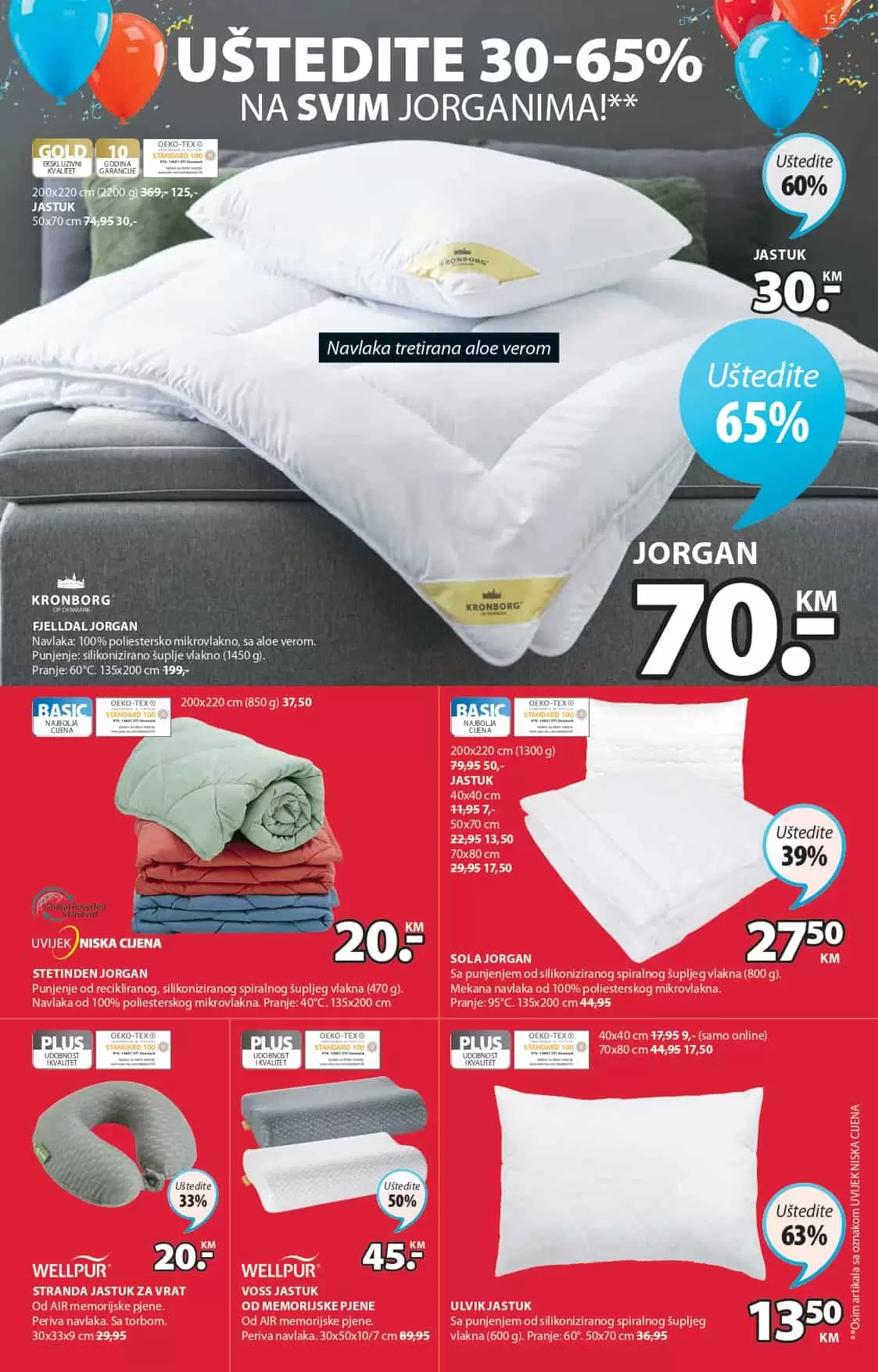 Jysk slavi 43 rodjendan i tom prilikom nas daruje sa nevjerovatnih 65% popusta! Iskoristite ovu neodoljivu ponudu i kupujte po sniženim cijenama! U nastavku pogledajte JYSK katalog 24.03-06.04.2022. godine!