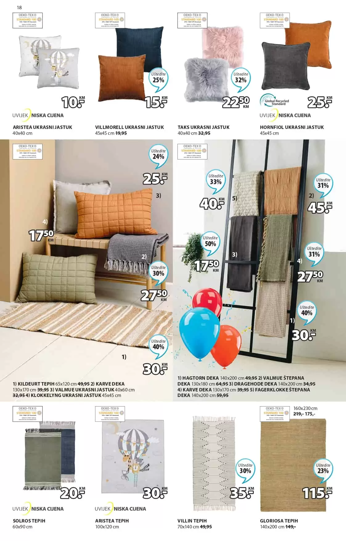 Jysk slavi 43 rodjendan i tom prilikom nas daruje sa nevjerovatnih 65% popusta! Iskoristite ovu neodoljivu ponudu i kupujte po sniženim cijenama! U nastavku pogledajte JYSK katalog 24.03-06.04.2022. godine!