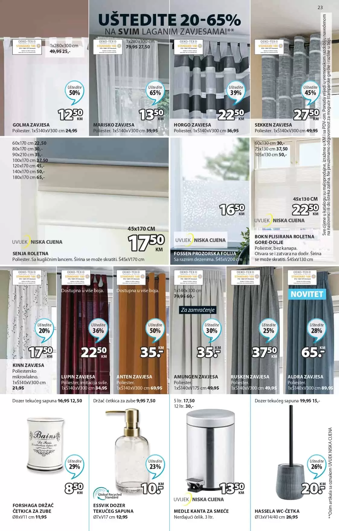 Jysk slavi 43 rodjendan i tom prilikom nas daruje sa nevjerovatnih 65% popusta! Iskoristite ovu neodoljivu ponudu i kupujte po sniženim cijenama! U nastavku pogledajte JYSK katalog 24.03-06.04.2022. godine!