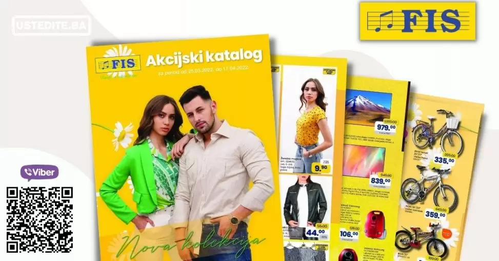 Novi FIS katalog donosi nam super ponudu muške, ženske i dječije odjeće i obuće, tehnike, kućnog tekstila, namještaja. Fis-ova super ponuda nalazi se na čak 48 strana! Fis akcijski katalog 25.03-17.04.2022. godine!