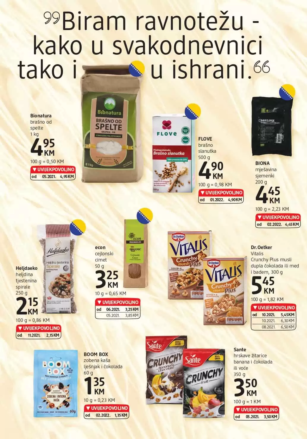 Novi dm Katalog donosi nam dmBIO proizvode po UVIJEKPOVOLJNO cijenama. Akrivirajte ONLINE kupone i ostvariite 15x Bodova!