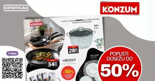 Konzum akcija POPUSTI i do 50% do 27.03.2022. godine!