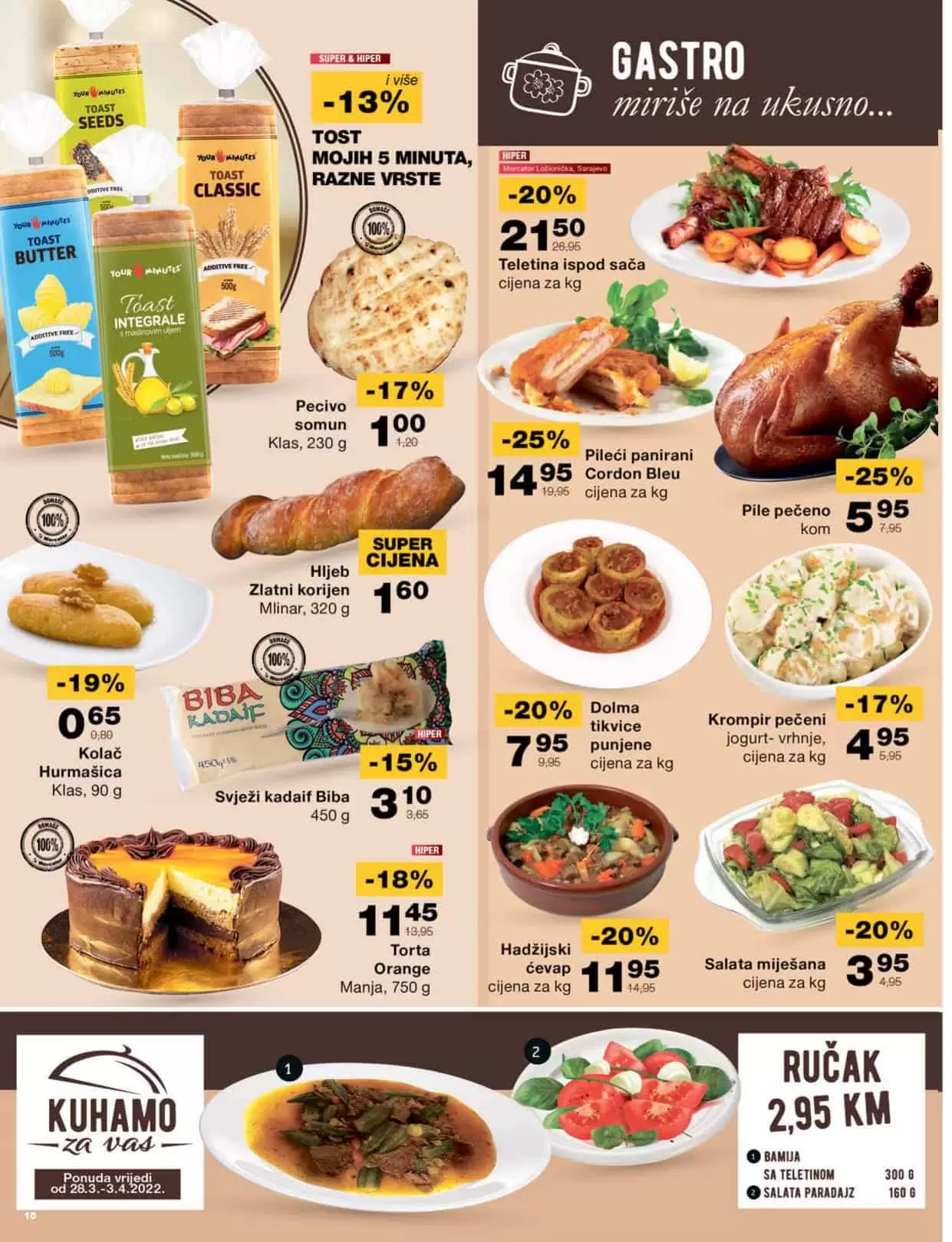 Mercator katalog donosi nam sjajne akcijske cijene na prehrani, kucnoj hemiji, proizvodima za njegu higijenu. Uštedite vrijeme, uštedite svoj novac, iskoristite Mercator super akciju! 