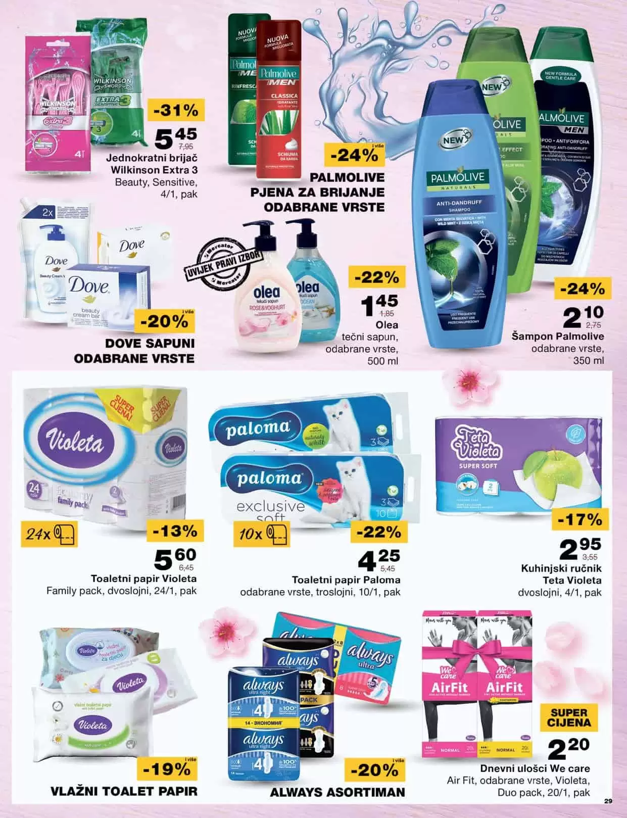 Mercator katalog donosi nam sjajne akcijske cijene na prehrani, kucnoj hemiji, proizvodima za njegu higijenu. Uštedite vrijeme, uštedite svoj novac, iskoristite Mercator super akciju! 