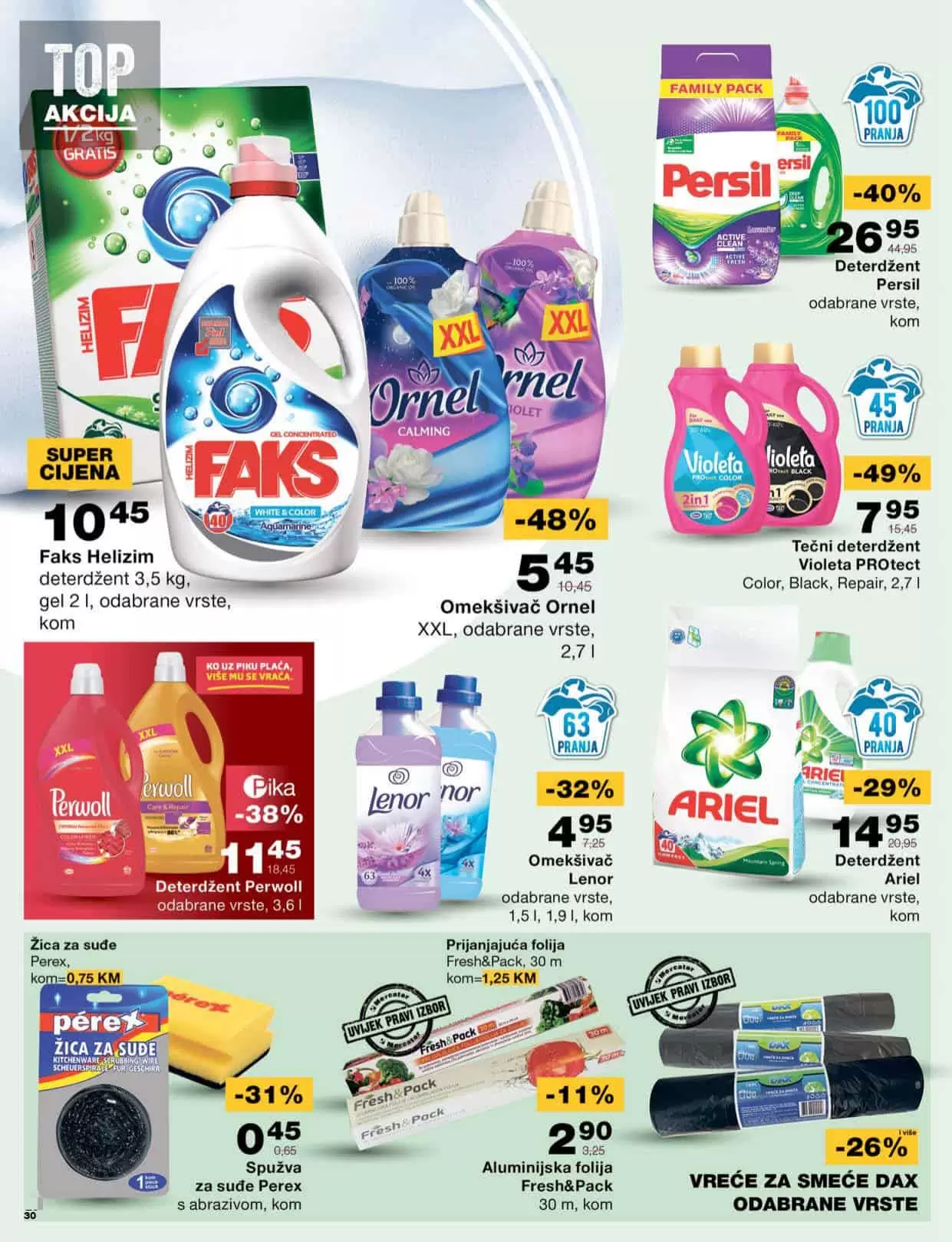 Mercator katalog donosi nam sjajne akcijske cijene na prehrani, kucnoj hemiji, proizvodima za njegu higijenu. Uštedite vrijeme, uštedite svoj novac, iskoristite Mercator super akciju! 