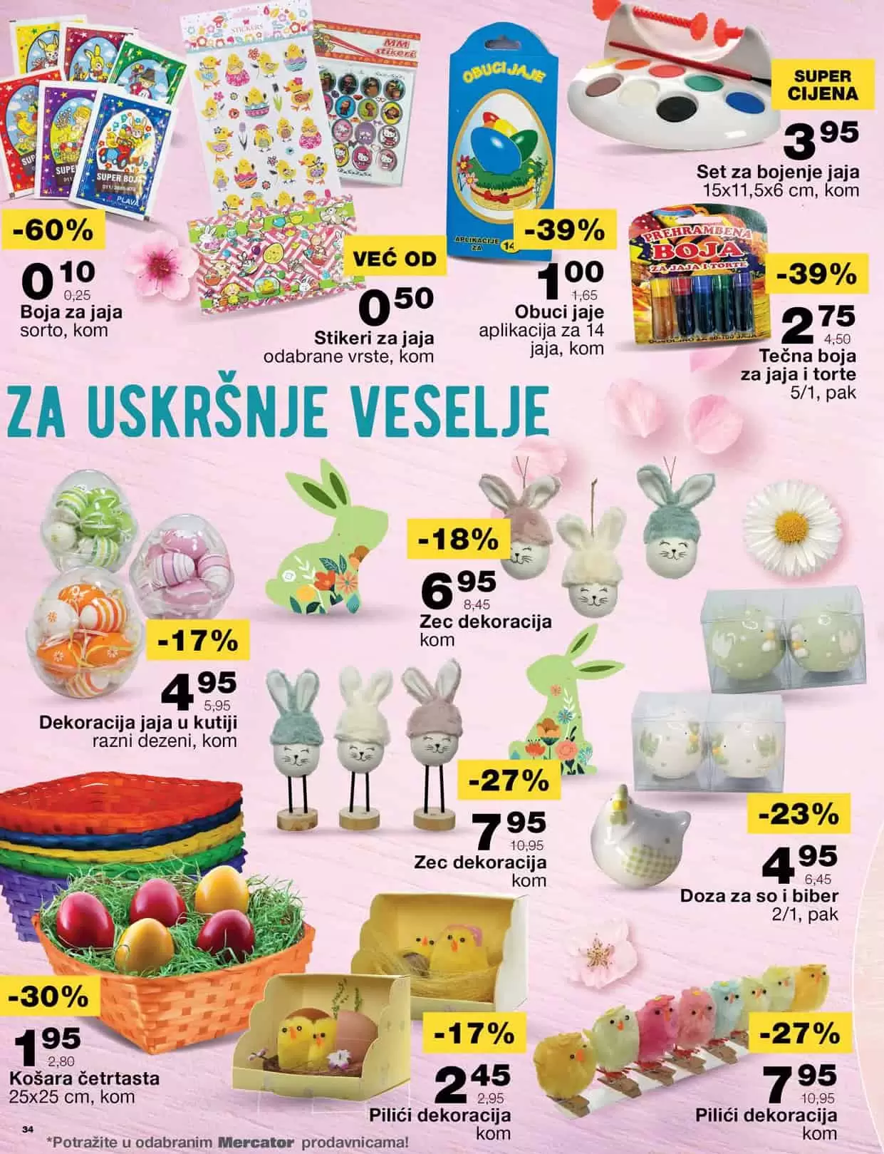 Mercator katalog donosi nam sjajne akcijske cijene na prehrani, kucnoj hemiji, proizvodima za njegu higijenu. Uštedite vrijeme, uštedite svoj novac, iskoristite Mercator super akciju! 