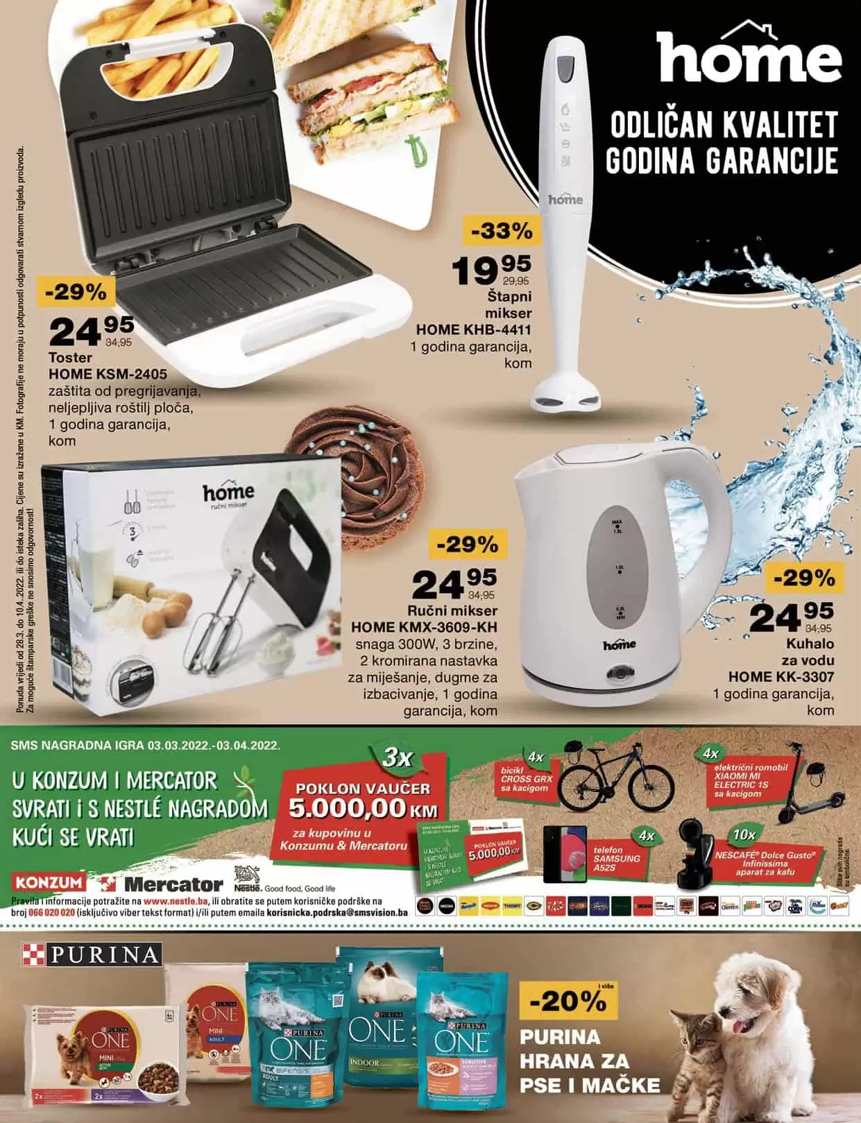 Mercator katalog donosi nam sjajne akcijske cijene na prehrani, kucnoj hemiji, proizvodima za njegu higijenu. Uštedite vrijeme, uštedite svoj novac, iskoristite Mercator super akciju! 