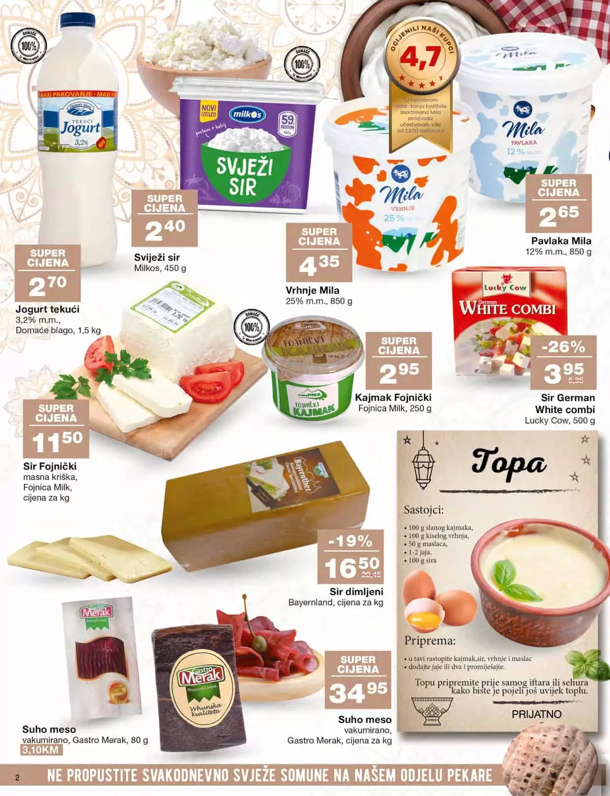 Mercator katalog nam uvijek donese super akcijske cijene prehrambenih proizvoda. U susret Razmaznu MERCATOR RAMAZANSKA AKCIJA nam donosi popuste i do 31%! Pogledajte Mercator Katalog uštedite novac.