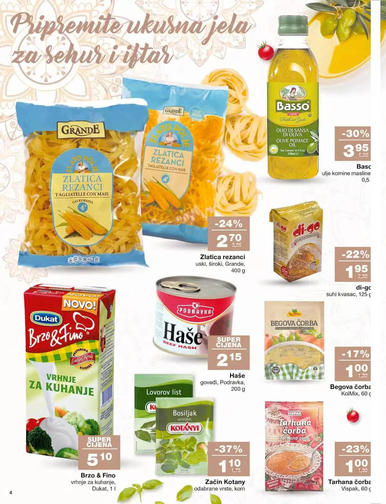 Mercator katalog nam uvijek donese super akcijske cijene prehrambenih proizvoda. U susret Razmaznu MERCATOR RAMAZANSKA AKCIJA nam donosi popuste i do 31%! Pogledajte Mercator Katalog uštedite novac.