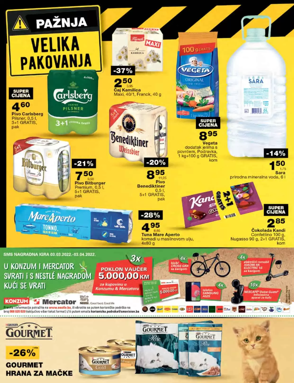 Mercator katalog donosi nam sjajne uštede na osnovne prehrambene proizvode, proizvode za njegu lica i tijela, pelene za bebe i još mnogo toga! 