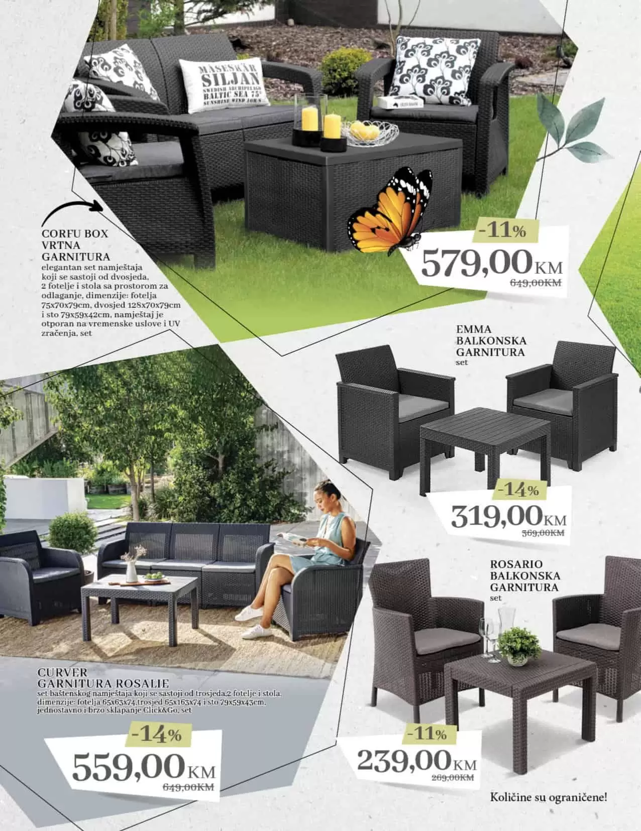 Konzum katalog Proljeće 10.03-.03.04.2022. godine. U ovom konzum katalogu pronaci cete balkonske garniture i vrtne garnuiture po akcijskim cijenama.