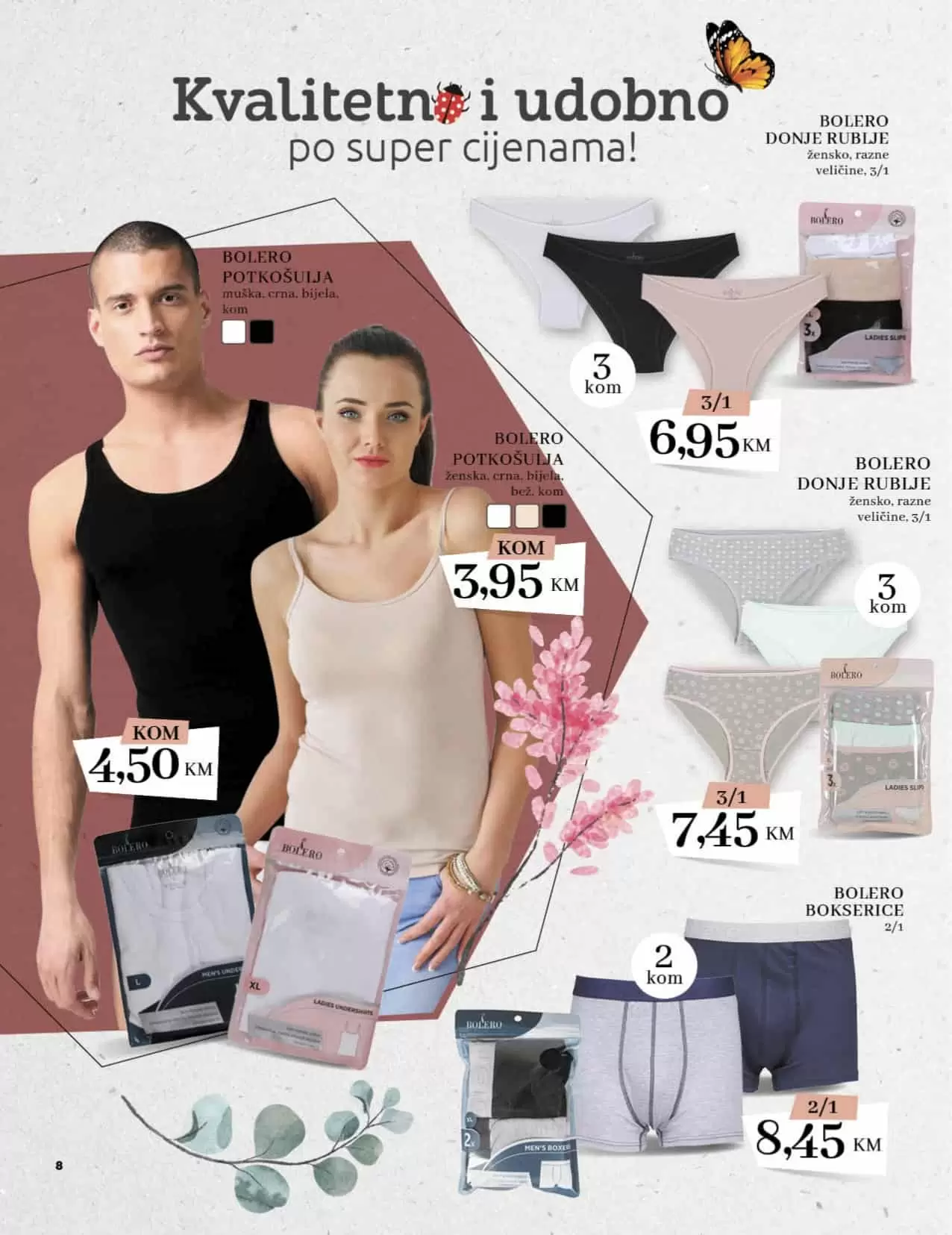 Konzum katalog Proljeće 10.03-.03.04.2022. godine. Donji veš za muškarce i žene su sniženi u Konzumu.