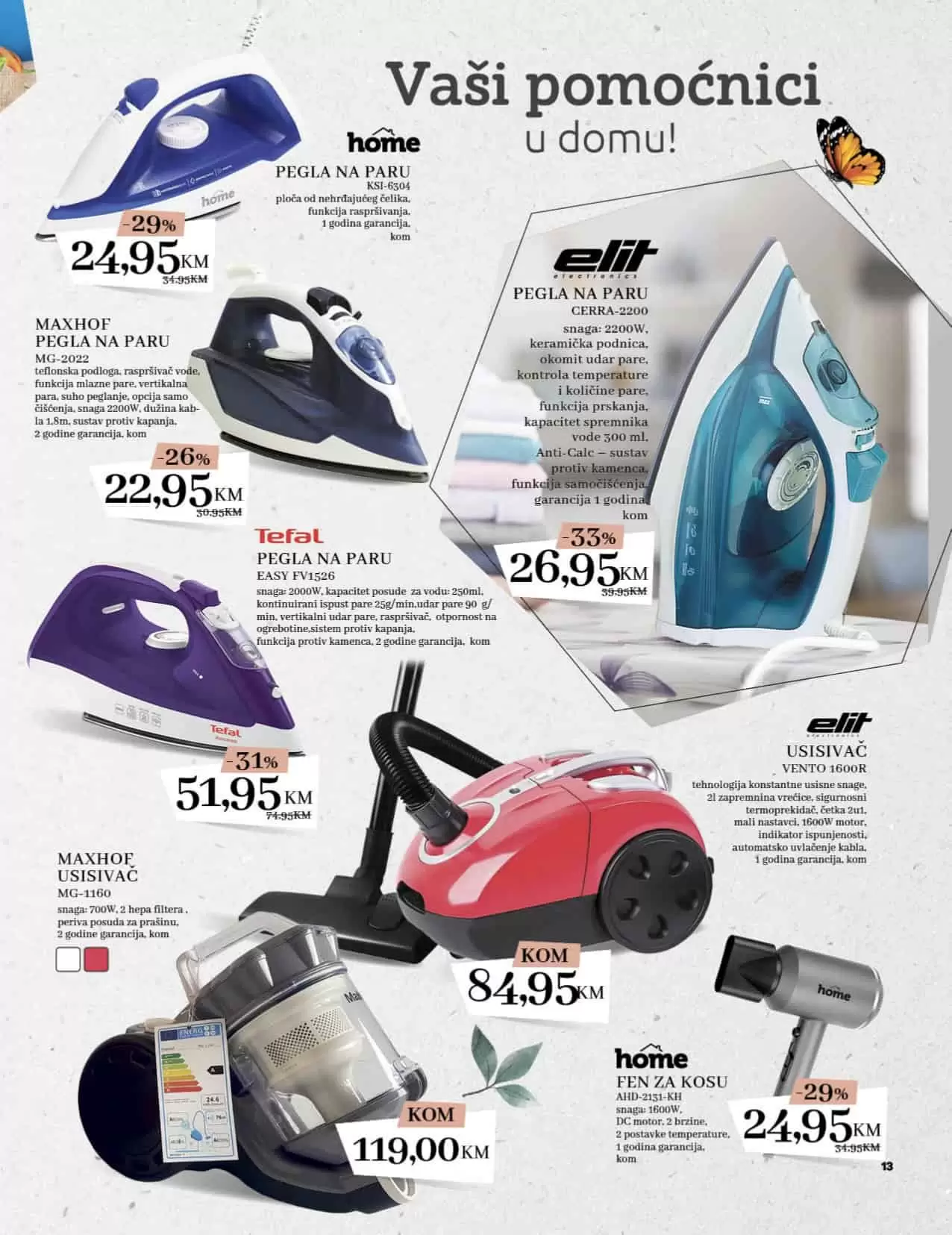 Konzum katalog Proljeće 10.03-.03.04.2022. godine. Mal kućanski aparati olakšat će svakodnevne poslove u kući. 