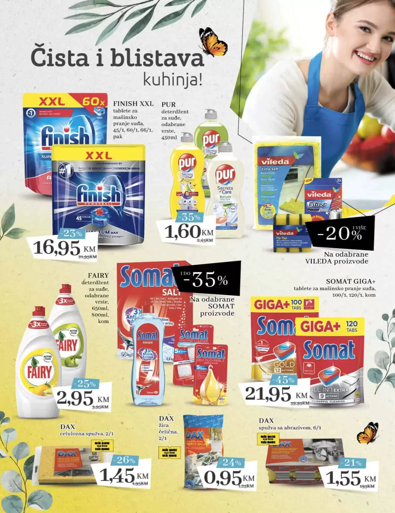 Konzum katalog Proljeće 10.03-.03.04.2022. godine. Pronadjite snižene proizvode za čišćenje doma.