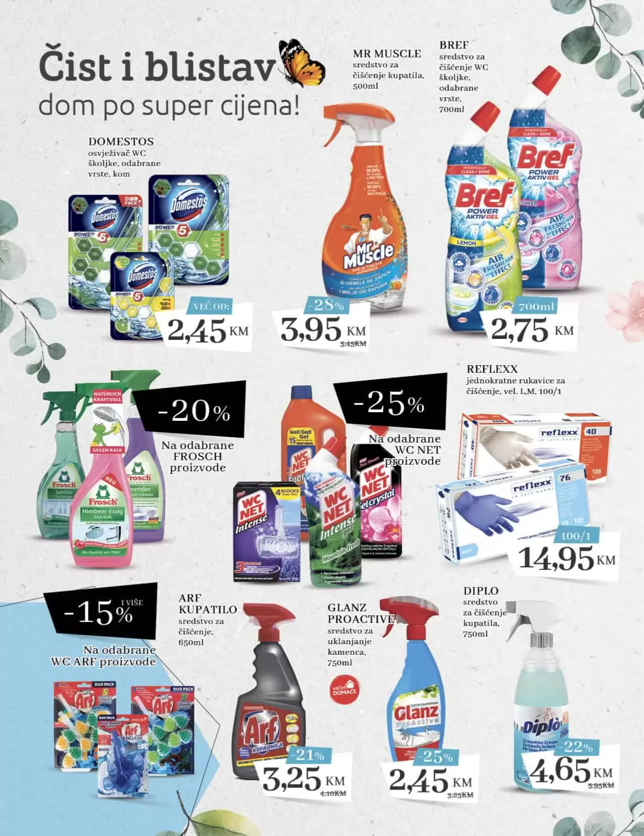Konzum katalog Proljeće 10.03-.03.04.2022. godine. Pronadjite snižene proizvode za čišćenje doma.