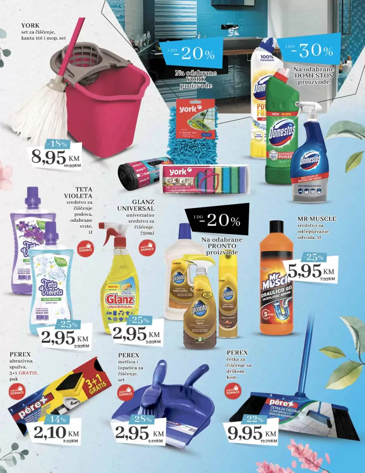 Konzum katalog Proljeće 10.03-.03.04.2022. godine. Pronadjite snižene proizvode za čišćenje doma.