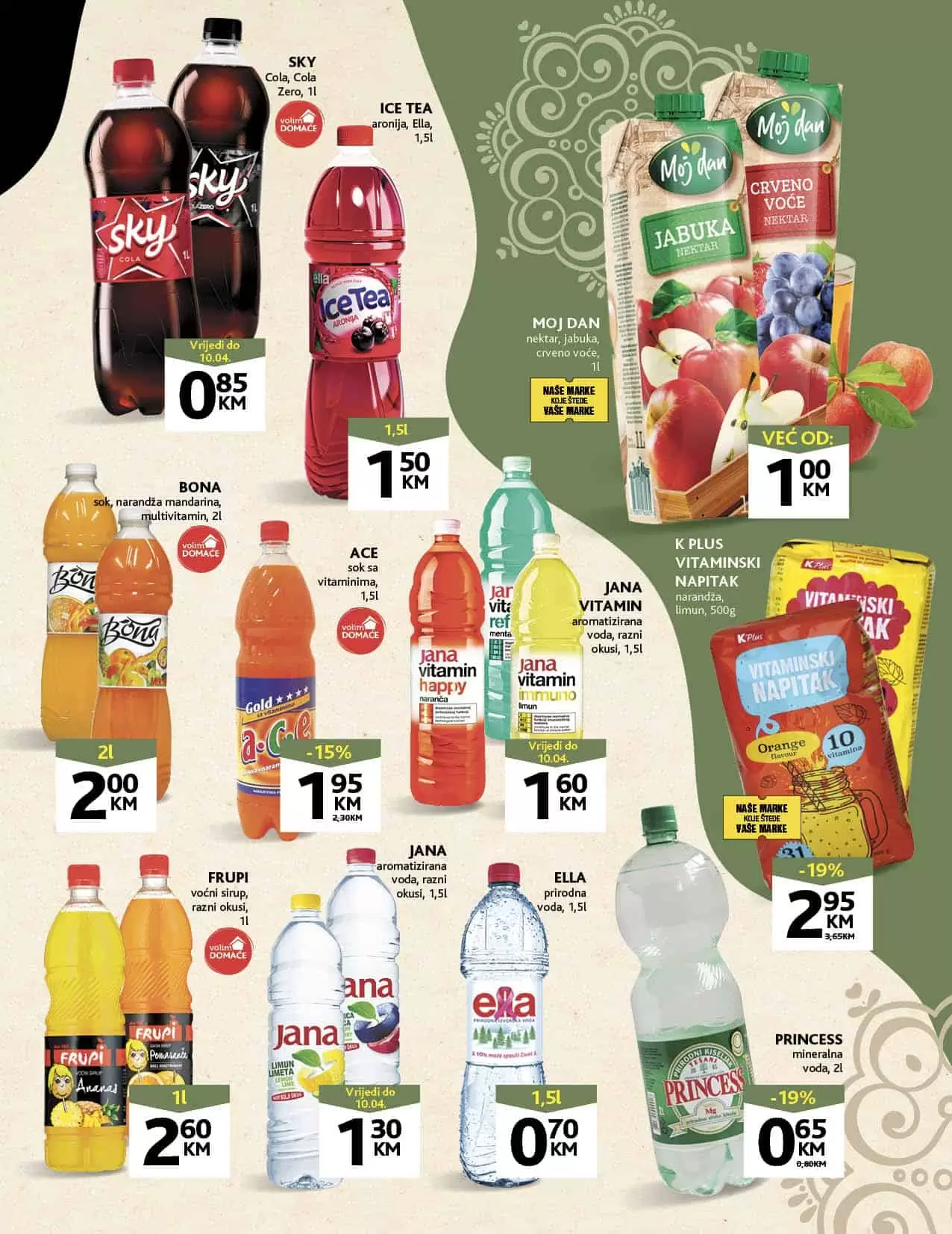 Konzum Ramazanska akcija donosi na super snizenje. Pronadjite akcijske cijene kafe, outera, mlijecnih prozvoda, maslinovog ulja! Veliki izbor priloga za jelo tjestenine, rize po sniženim cijenama. U Konzum katalog-u pronaci cete i cekin batake po cijeni od 6,45 KM.