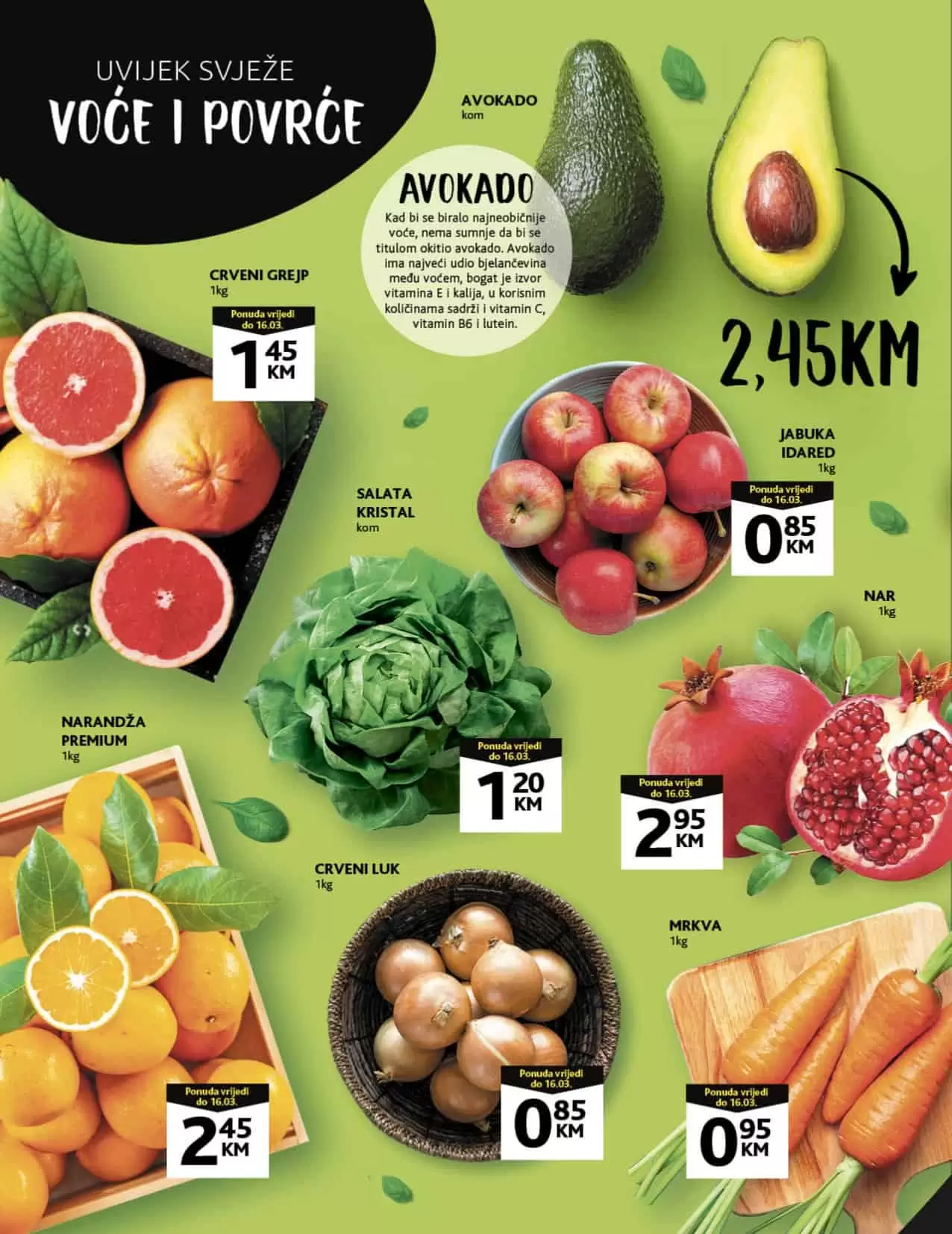 Konzum katalog donosi nam akcijske cijene! Ova super ponuda traje u periodu 14.03-21.03.2022. godine. Uštedite novac, kupujte po akcijskim sniženim cijenama!