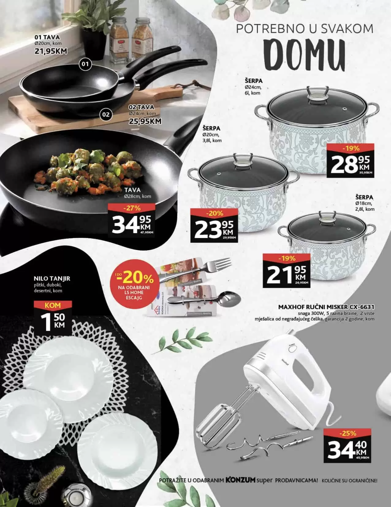 Konzum katalog donosi nam akcijske cijene! Ova super ponuda traje u periodu 14.03-21.03.2022. godine. Uštedite novac, kupujte po akcijskim sniženim cijenama!