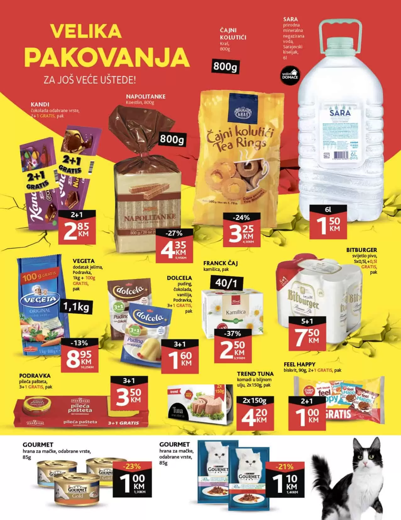 Konzum katalog donosi nam akcijske cijene! Ova super ponuda traje u periodu 14.03-21.03.2022. godine. Uštedite novac, kupujte po akcijskim sniženim cijenama!