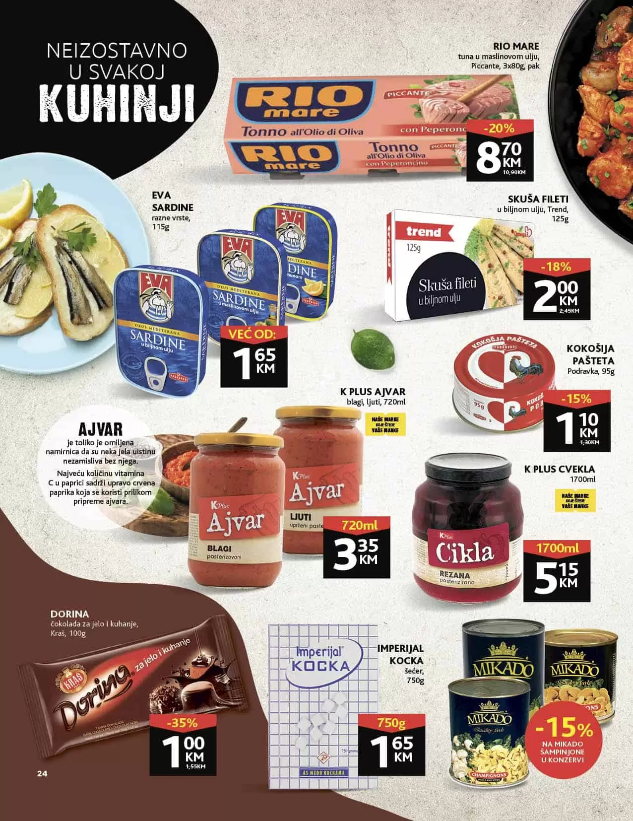 Velika nagradna igra Konzuma i Mercatora. U Mercaoru i Konzumu kupuj sa novim Kadjarom kući otputuj. Novi Konzum katalog donosi vam akcijske cjene prehrane, kucne hemije i opreme, prozivoda za njegu lica i tijela. Velik izbor kozmetike za bebe i pelena za bebe po snženim cijenama ceka na vas. 