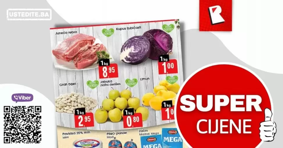 Robot akcija za početak sedmice donosi nam super NISKE cijene. Robot akcija 14-16.03.2022. godine! Kupujte po akcijskim cijenama mliječne proizvode, svježe meso, voće, povrće, slatkiše. Po super cijeni na Robot akciji možete pronaći i Sleeply pelene za bebe.