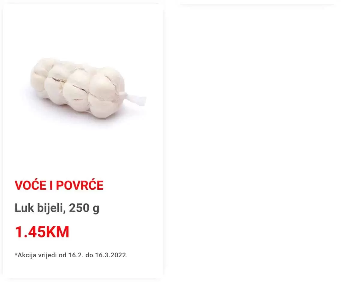 Bingo katalog donosi nam sniženje na odjelima voća i povrća! Iskoristite Bingo akciju i uštedite svoj novac.