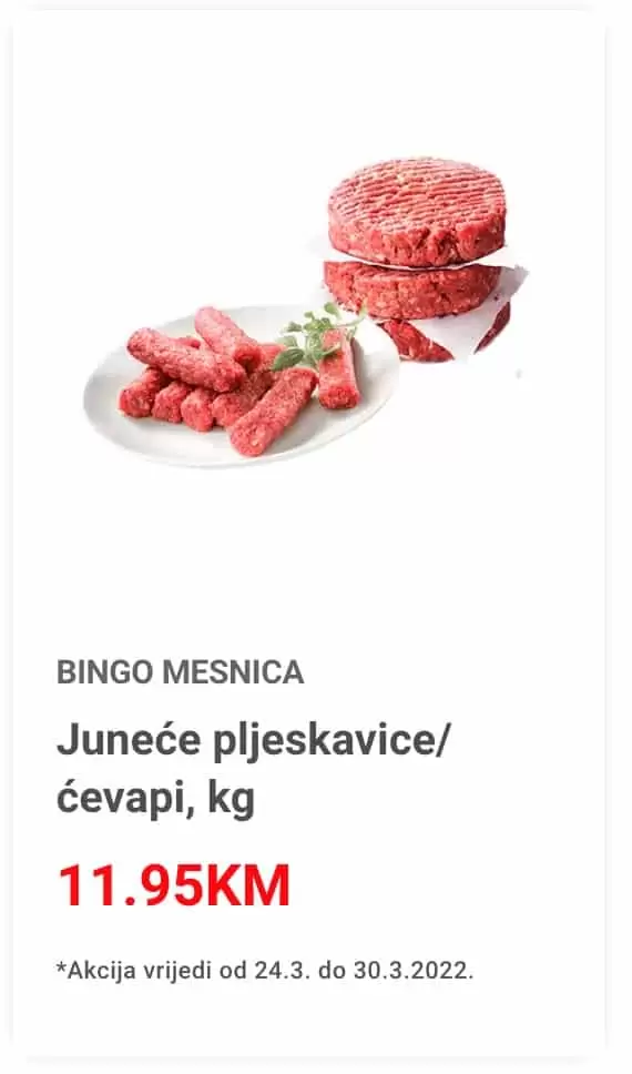 Uvijek svježe voće, povrće i meso! Ovaj ponedjeljak izdvojili smo TOP tri artkala po super cijenama! Bingo svježa ponuda 28-30.02.2022. godine!