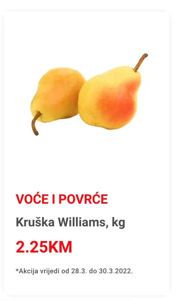 Uvijek svježe voće, povrće i meso! Ovaj ponedjeljak izdvojili smo TOP tri artkala po super cijenama! Bingo svježa ponuda 28-30.02.2022. godine!