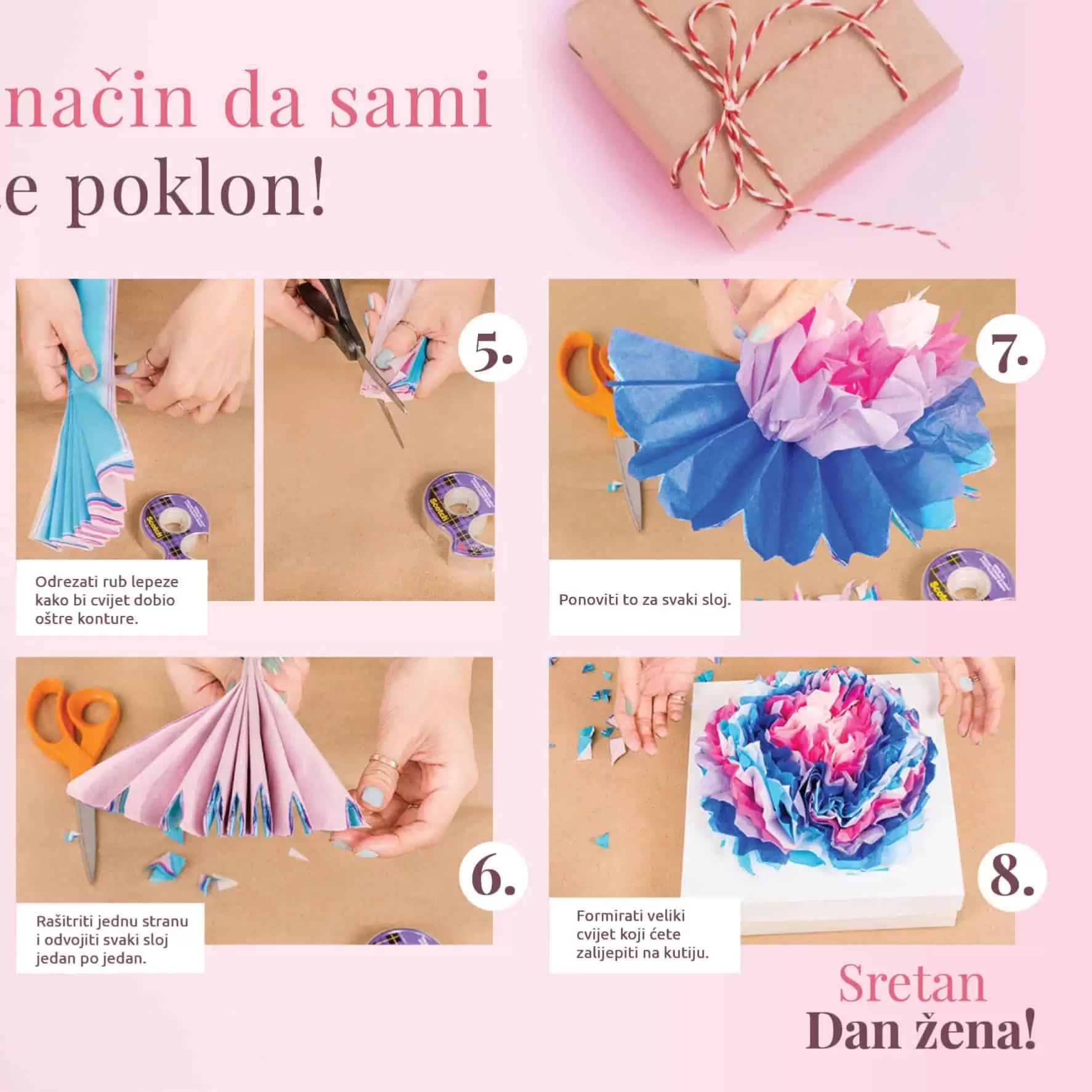 Konzum je pripremio za nas super akcijsku ponudu za Medjunarodni dan žena 8. mart. U ovom Konzum katalogu pogledajte neke od interesantnih nacina kako da upakujete poklon. 