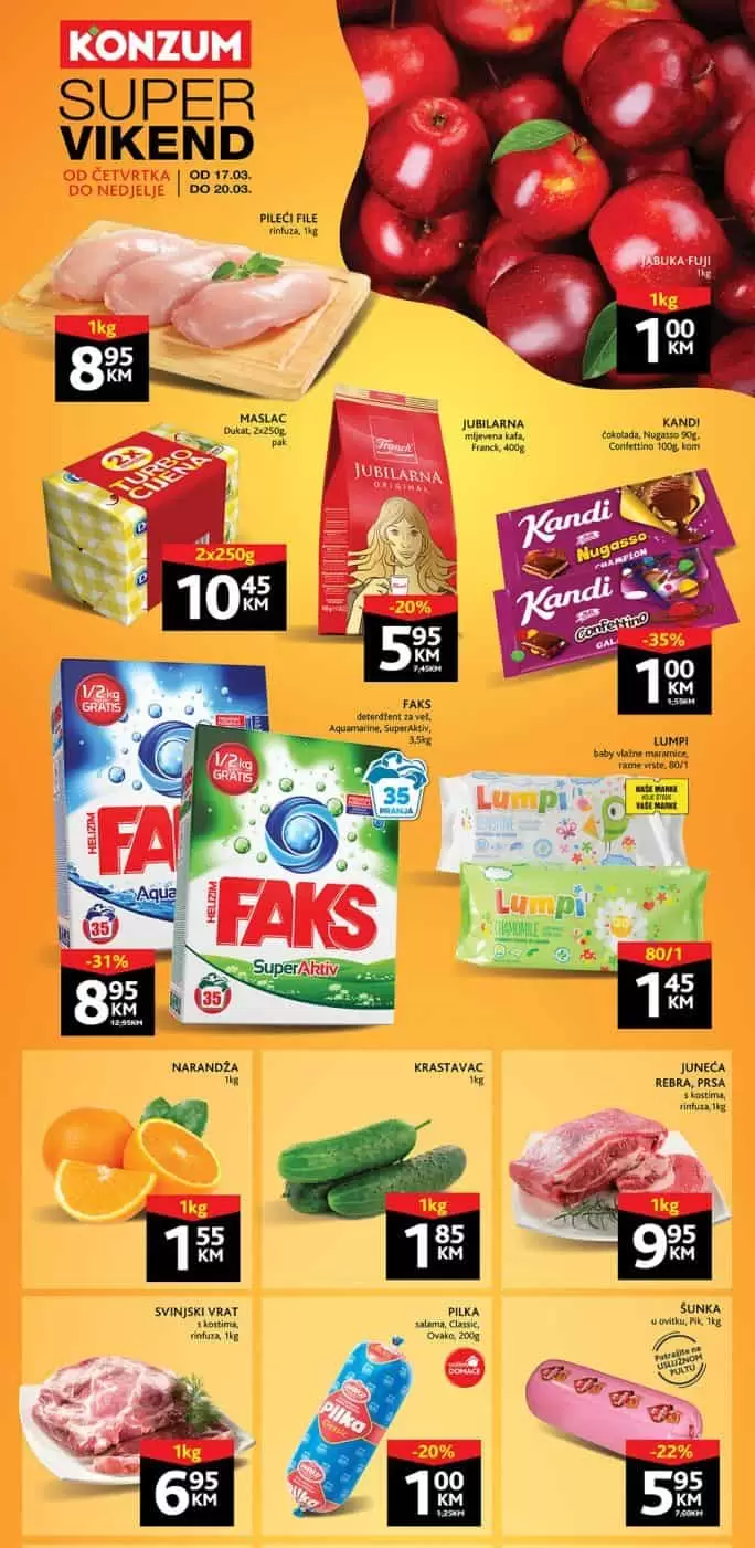 Nova Konzum vikend akcija donosi nam popuste i do 49%! Iskoristite ovu neodoljivu ponudu uštedite svoj novac! 