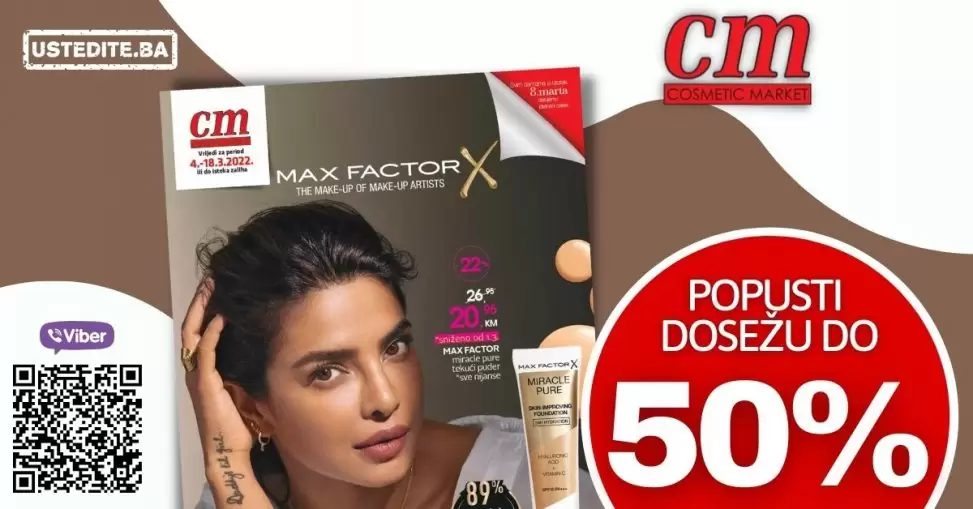 cm cosmetic market katalog nam donosi popuste do 51%. Iskoristite ovu neodoljivu ponudu i kupujte po sniženim/akcijskim cijenama!