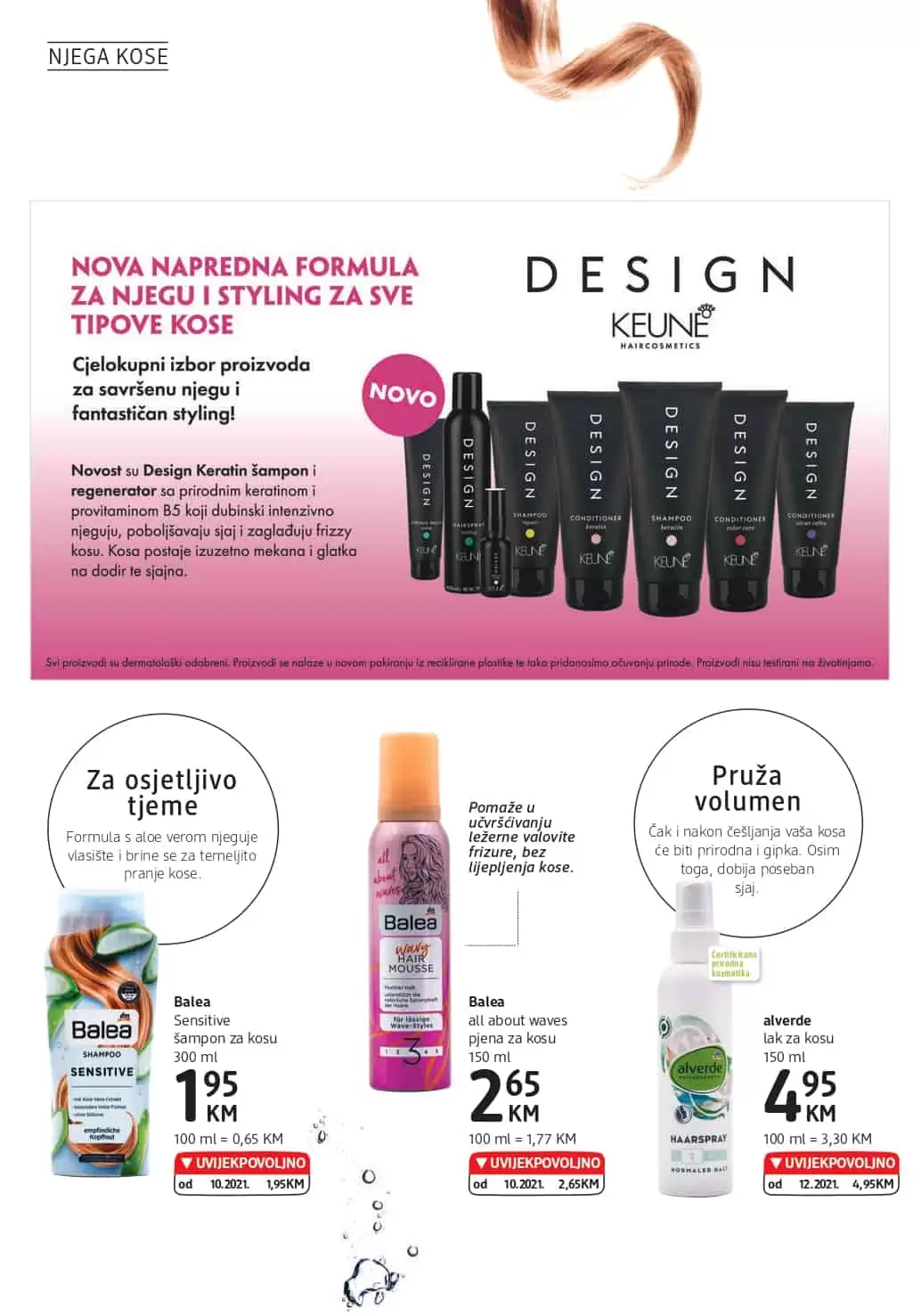 Novi dm katalog donosi nam super cijene dekorativne kozmetike, preparativne kozmetike, proizvoda za čišćenje kuće. Veliki izbor sniženih artikala sa odjela zdrave prehrane ceka na vas. Asortiman za bebe je takodjer snižen. Kupovinom pelena za bebe možete znatno uštedjeti.
