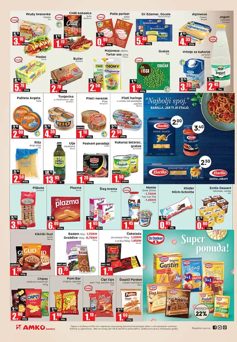 Amko kataloska akcija donosi nam sniženje hrane i kucne hemije!