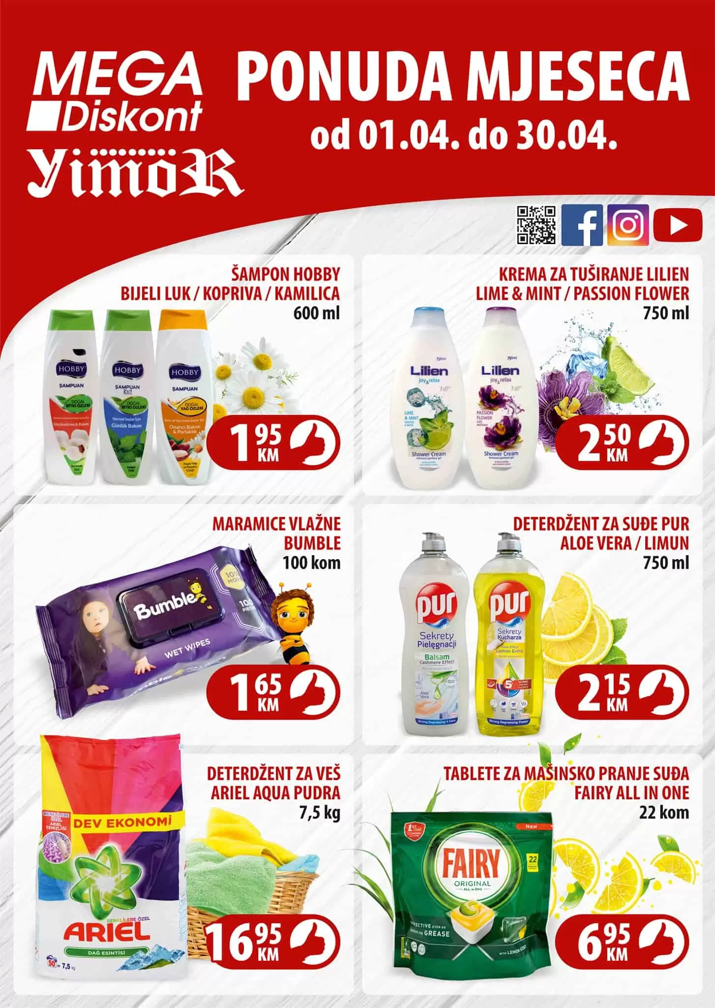 Mega Diskont ponuda mjeseca donosi nam TOP 6 artikala sa TOP cijenama!