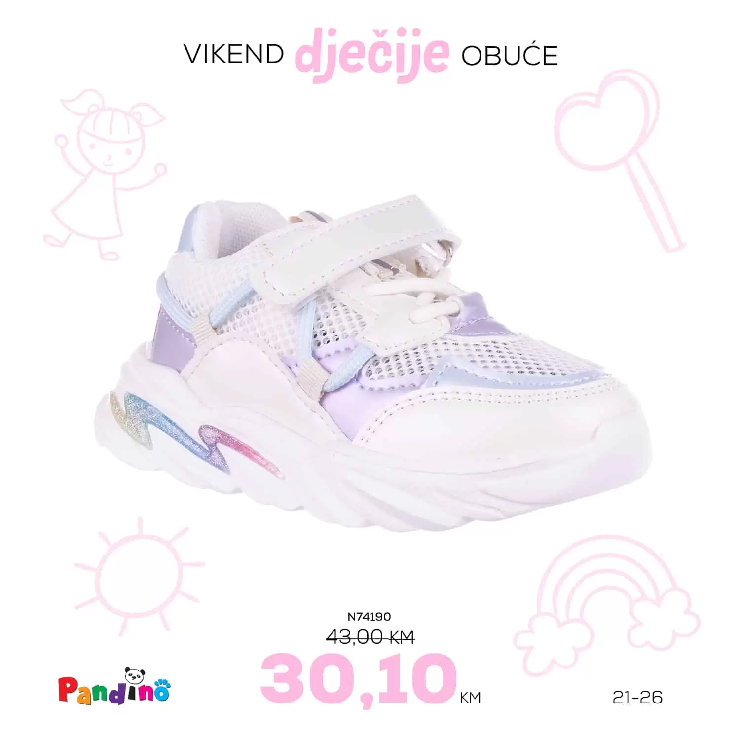 Samo u salonima METRO OBUĆA očekuje vas sniženje dječijih patika/tena! Spremi svoje mališane za proljećne dane! Vikend dječije obuće u Obući Metro!