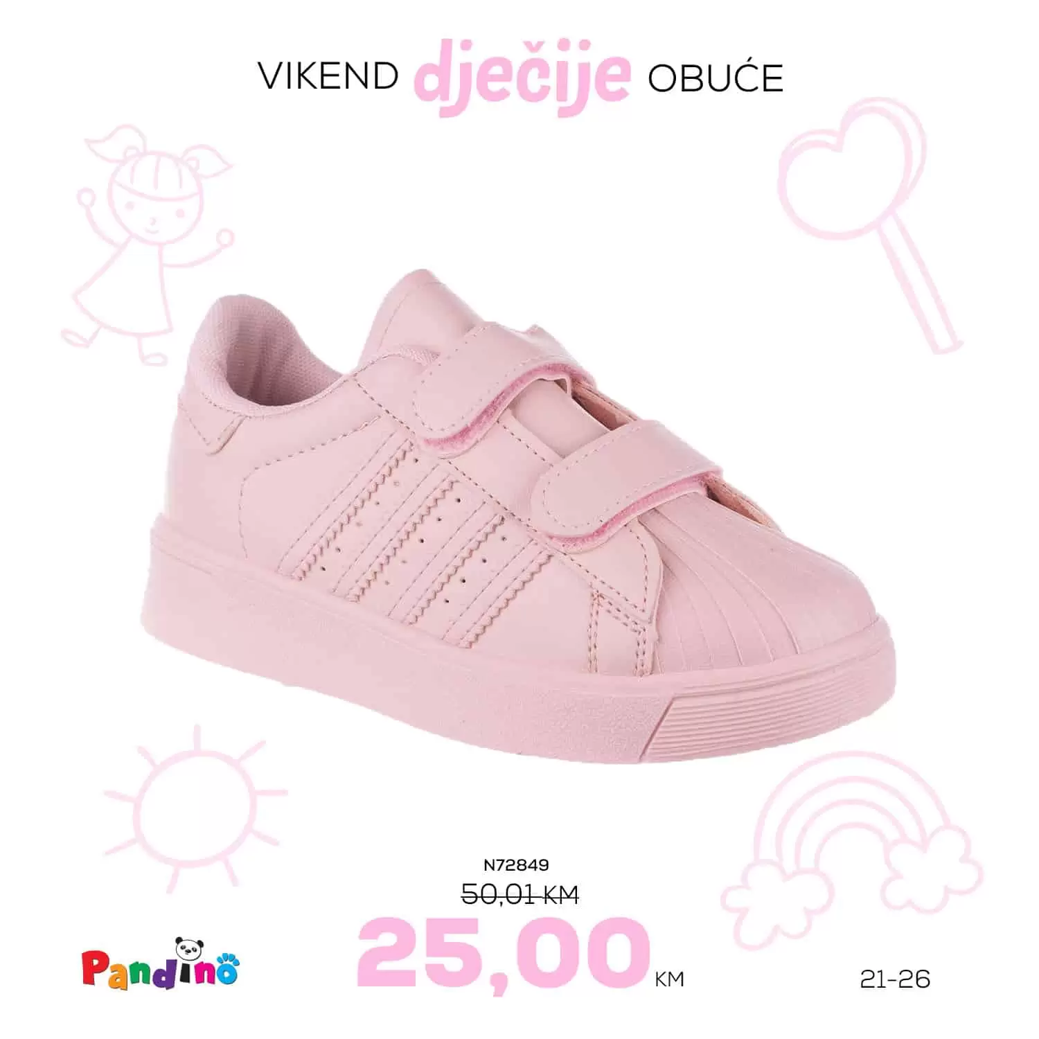 Samo u salonima METRO OBUĆA očekuje vas sniženje dječijih patika/tena! Spremi svoje mališane za proljećne dane! Vikend dječije obuće u Obući Metro!