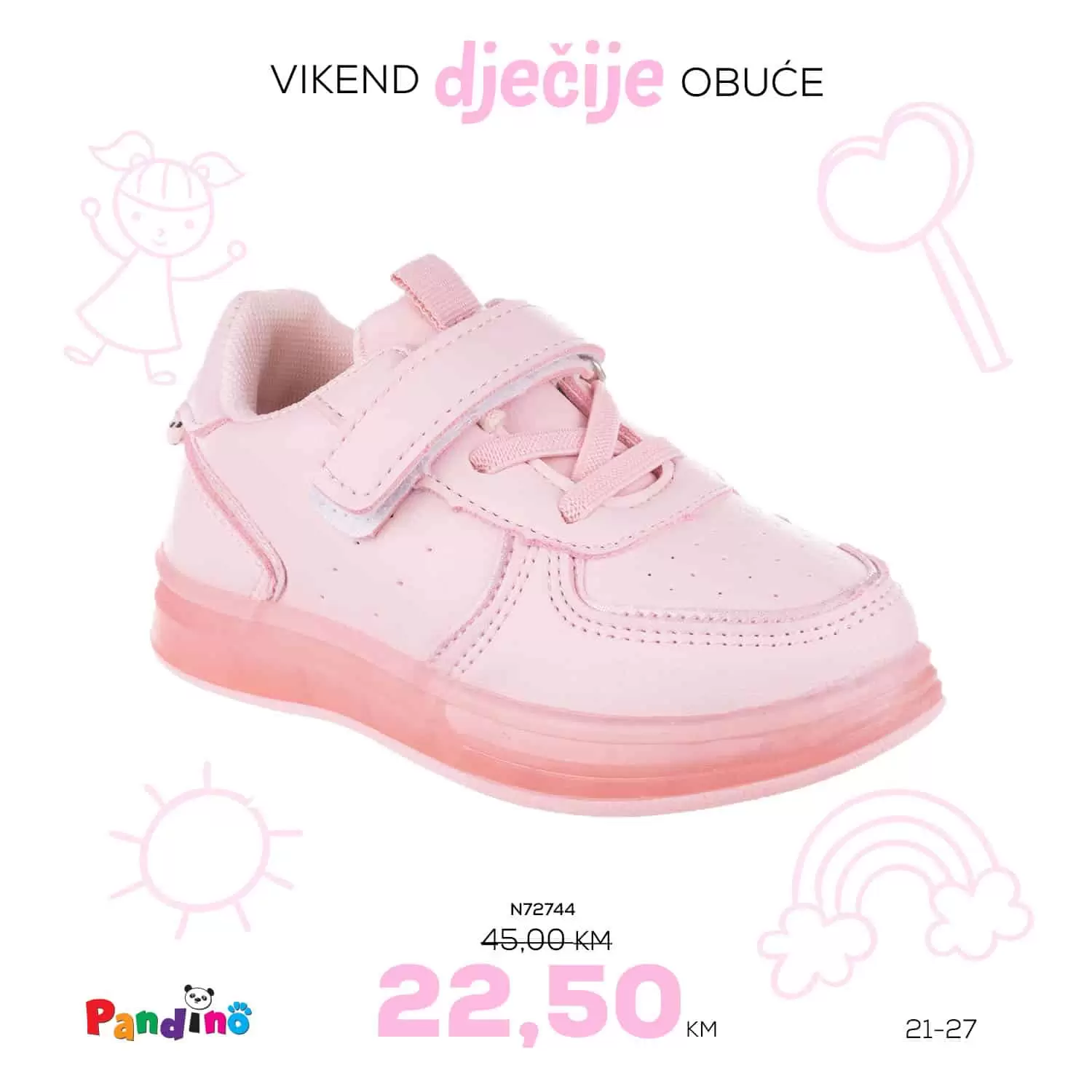 Samo u salonima METRO OBUĆA očekuje vas sniženje dječijih patika/tena! Spremi svoje mališane za proljećne dane! Vikend dječije obuće u Obući Metro!