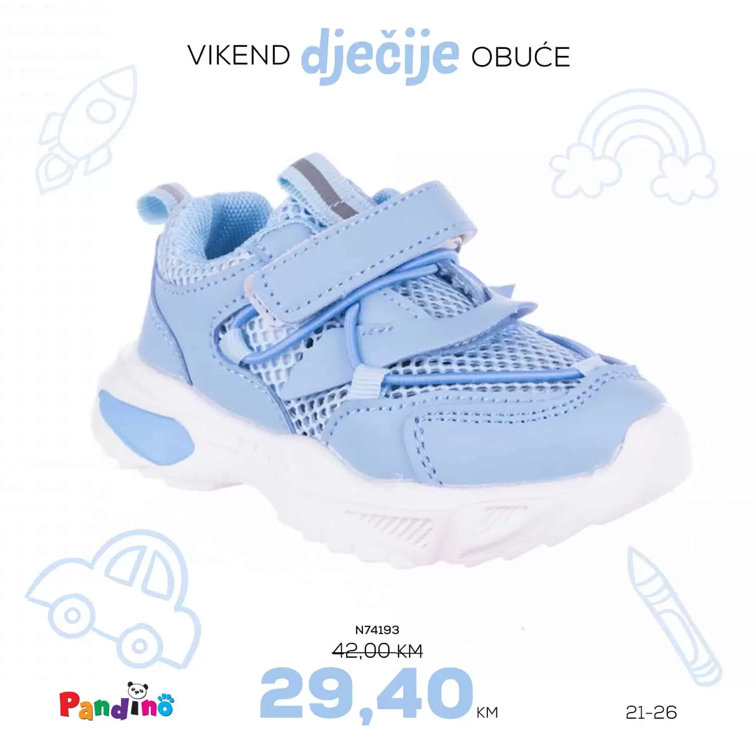 Samo u salonima METRO OBUĆA očekuje vas sniženje dječijih patika/tena! Spremi svoje mališane za proljećne dane! Vikend dječije obuće u Obući Metro!