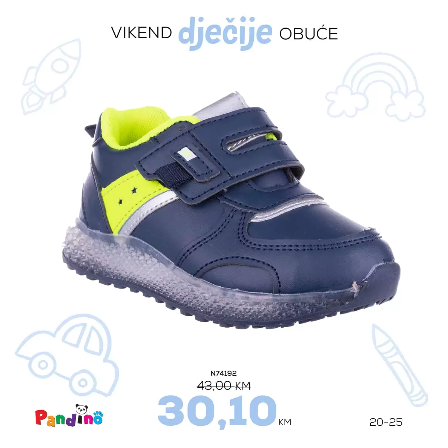 Samo u salonima METRO OBUĆA očekuje vas sniženje dječijih patika/tena! Spremi svoje mališane za proljećne dane! Vikend dječije obuće u Obući Metro!