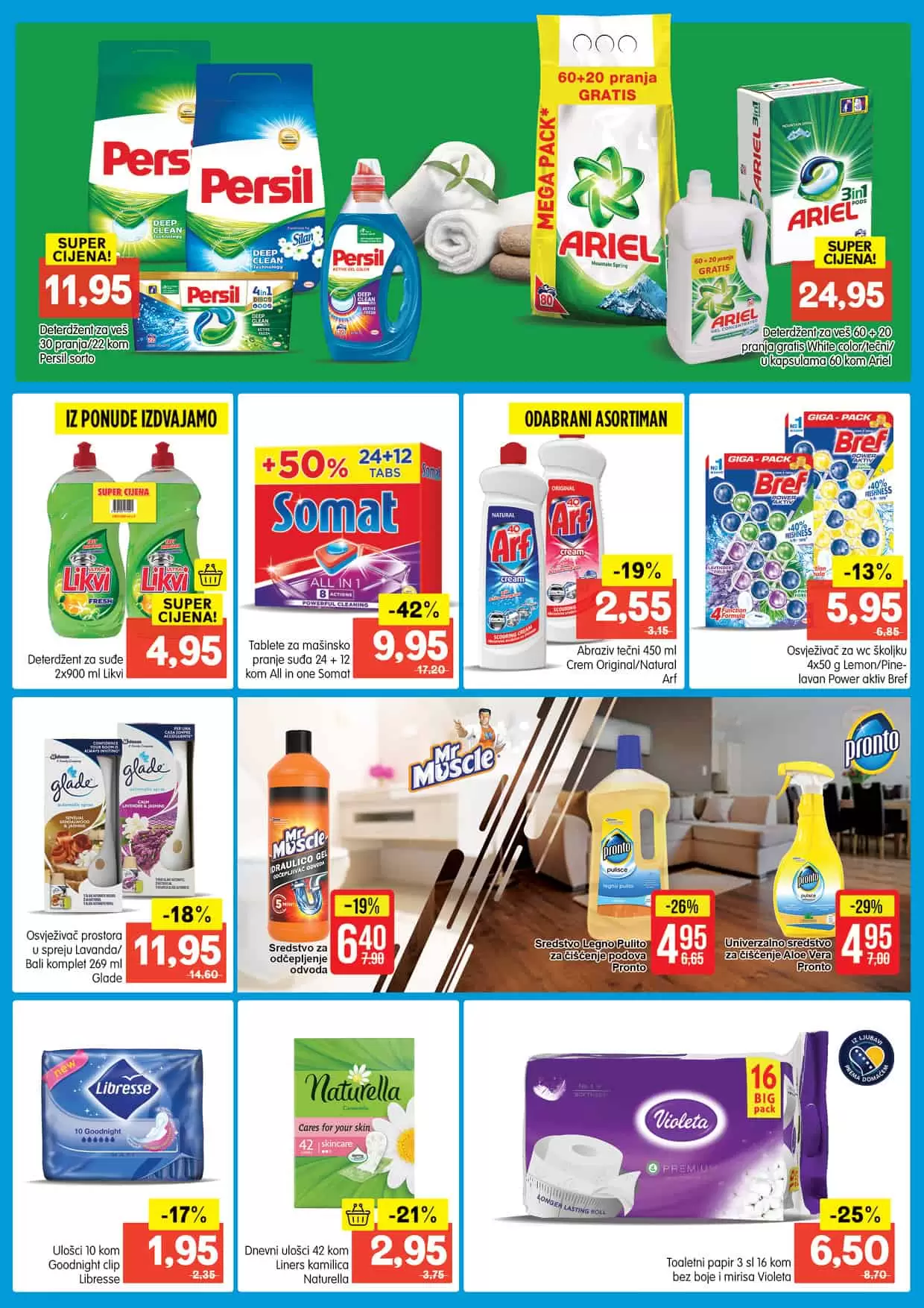 Bingo katalog donosi nam SENZACIONALNE cijene! Bingo kataloska akcija donosi nam popuste do 57%! Iskoristite akcijske cijene hrane, deterdzenata, pelena za bebu, prozvoda za njegu lica i tijela. 