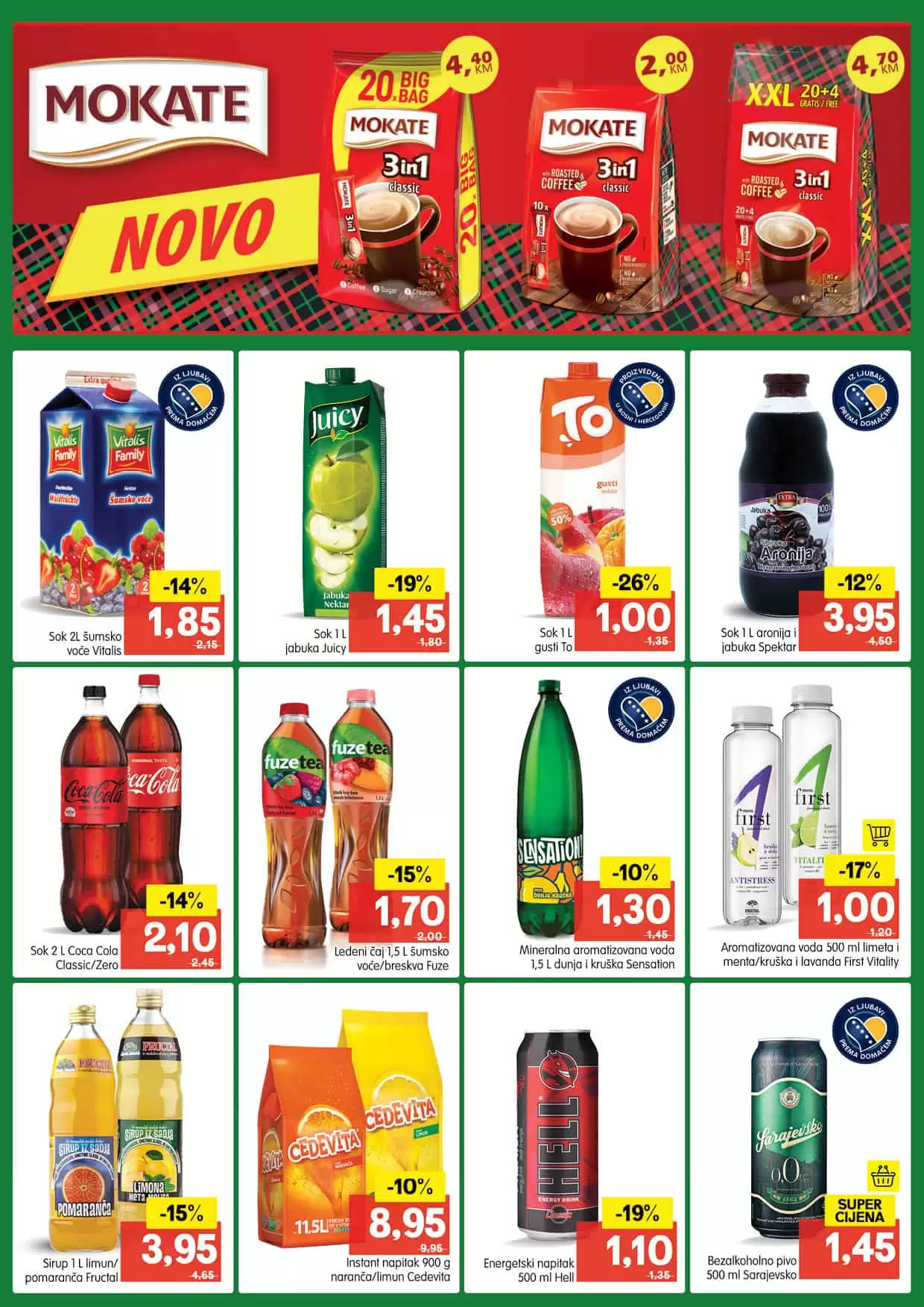 Bingo katalog donosi nam SENZACIONALNE cijene! Bingo kataloska akcija donosi nam popuste do 57%! Iskoristite akcijske cijene hrane, deterdzenata, pelena za bebu, prozvoda za njegu lica i tijela. 