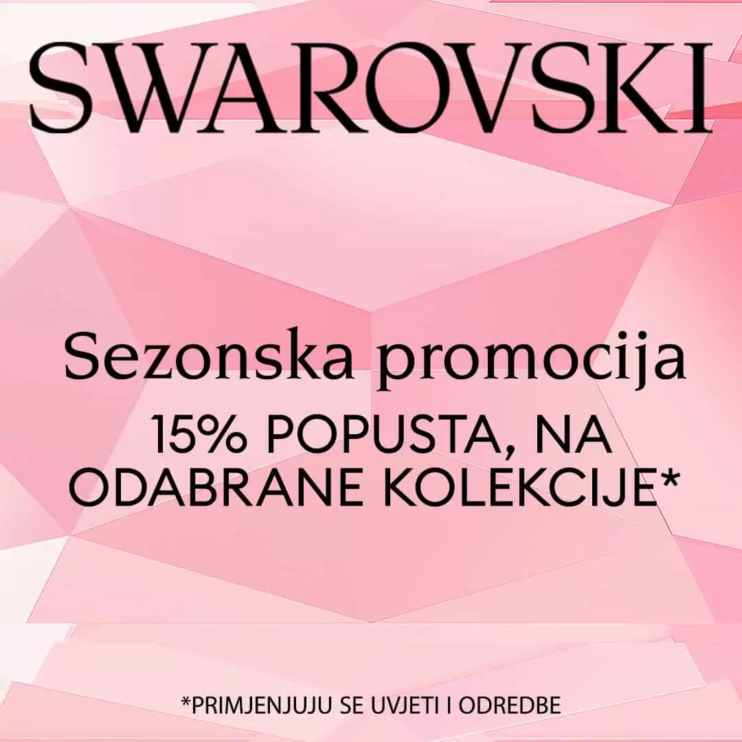 Swarovski sezonska promocija donosi na 15% popusta na odabrane kolekcije nakita! Obraduj sebe ili svoje voljene prelijepim nakitom!