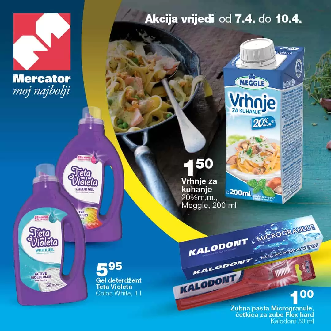 Ne propustite super akcijsku ponudu na kasama u vašim Mercator prodavnicama!