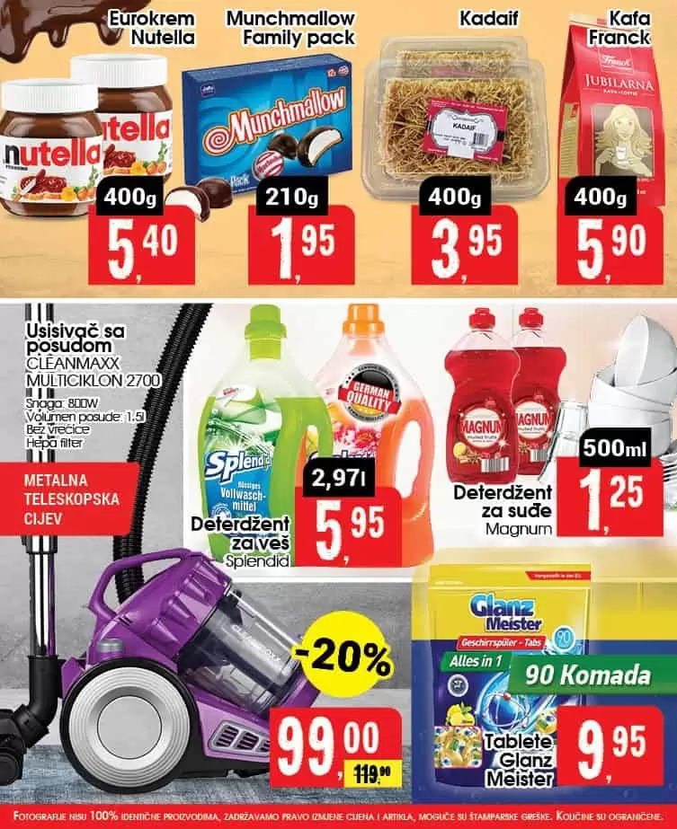 Robot vikend akcija donosi nam niske cijene! U ovom Robot katalogu pronadjite akcijske cijene hrane, kucne hemije!