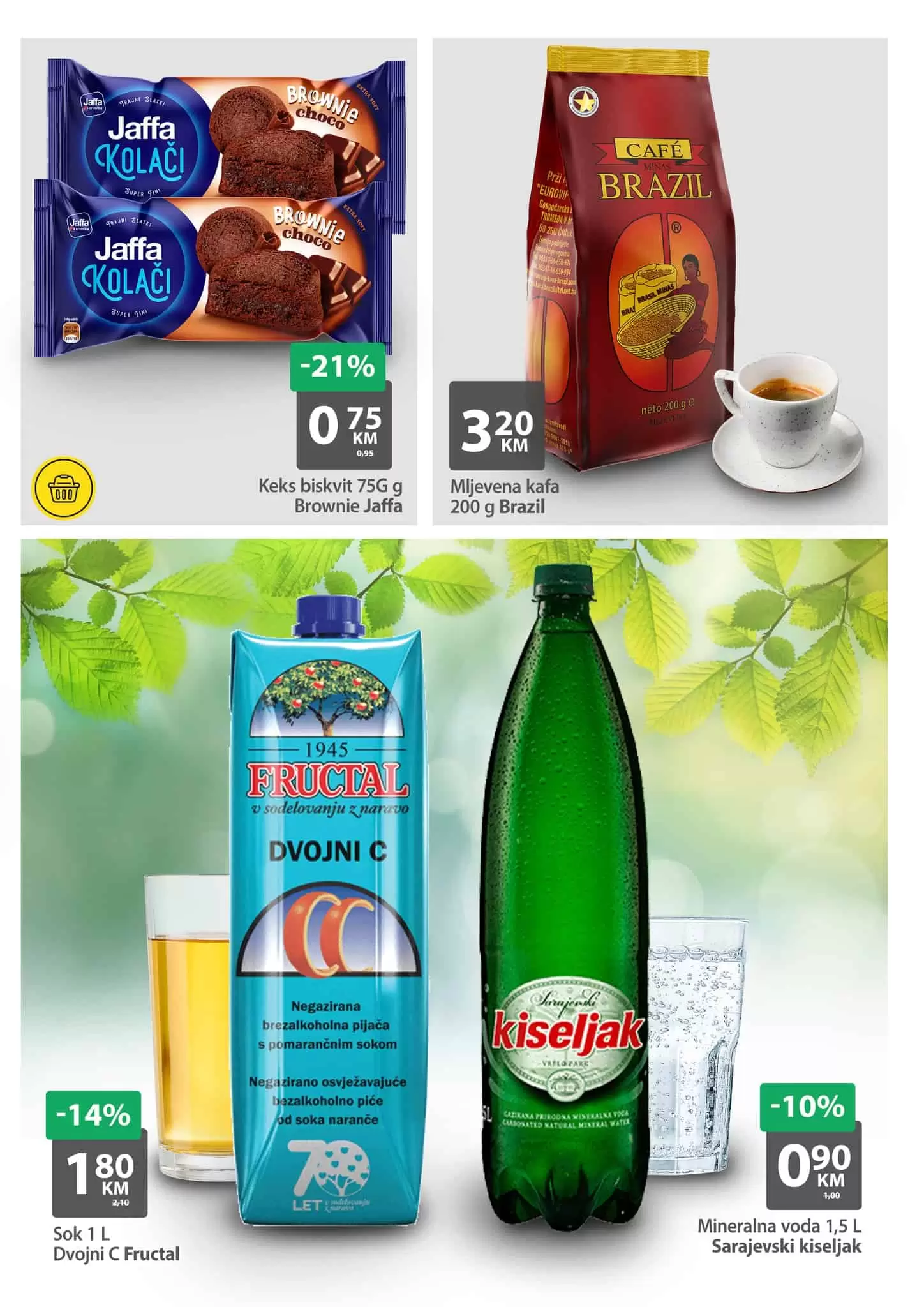 Bingo vikend akcija donosi nam strasno dobre cijene hrane. Popusti kod prehrambenih proizvoda dosežu i do 29%, dok na proziivodima za njegu koze i do 49%. Pogledajte i ustedite.